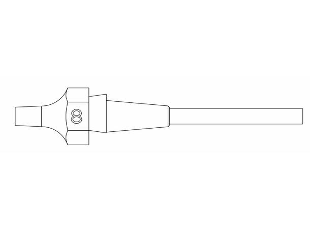 Avloddespiss Weller Ø1,5mm, Ø2,9mm, 10,5mm 