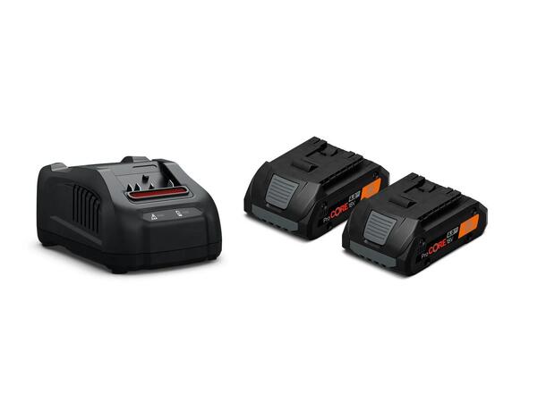 Fein Batteristartsett Procore 18V 4.0Ah 1 lader og 2 batterier 