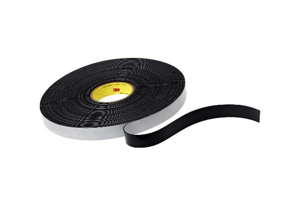 Skumtape Akryl 3M 4516, 12,7mm 32,9m Sort, 430 Lim, Enkelbelagt 