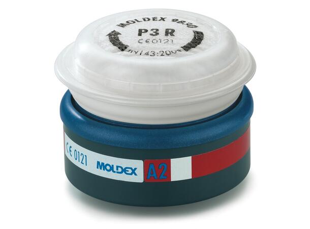 Filter Moldex A2P3 Pk A 2 Stk Filter for 7000 maske brun/hvit 