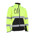 Jakke Fleece Synlighet Kl.3 Gul/Sort-3XL