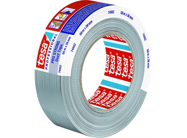 Lerretstape 38mm Grå Tesa 50m 