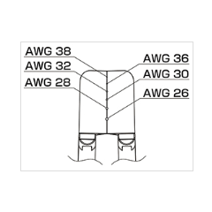 Avisoleringsblad Hakko For Ft-802/8004 26-38AWG, Pr. Par