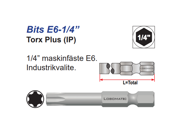 Bits Torx Plus IP6X150mm 