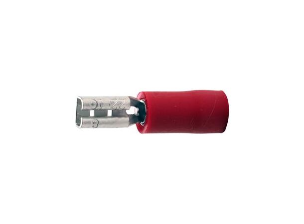 Kabelsko Flatstift Hun 2,8X0,8mm Rød 0,5-1,5mm2 100 Stk Abiko 