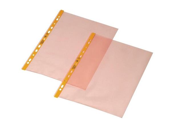 Plastlomme Esd Rosa A4 Åpen Kortside 10 0 Stk 