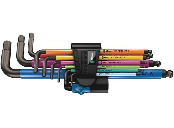Unbrakonøkkel Sett 1,5-10mm m/Kule og Holder Wera 