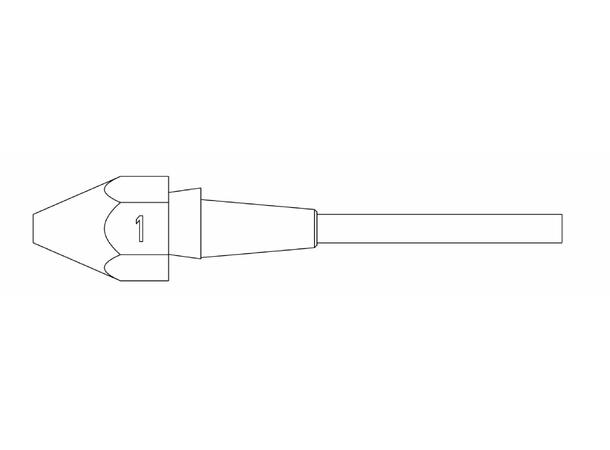 Avloddespiss Weller Ø1,4mm, Ø2,5mm, 10,5mm 