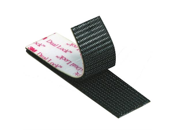 Borrelås 3M Sort 25,4mm Pr.Meter 