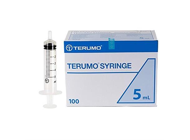 Sprøyte Komplett 5 Ml Terumo, 100 stk Luer Slip senter