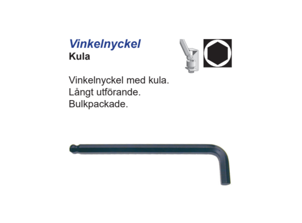 Unbrakonøkkel Millimeter m/Kule Lobomatic