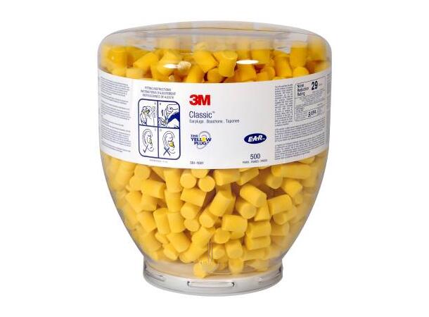 Ørepropper E.A.R Classic Series 500stk 28dB rated, Til dispenser 391-0000 