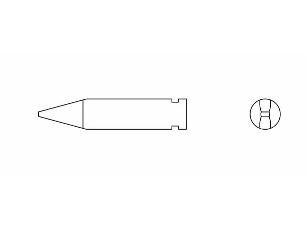 Avloddespiss Weller Ø1,0mm, Ø2,3mm, 10,5mm 