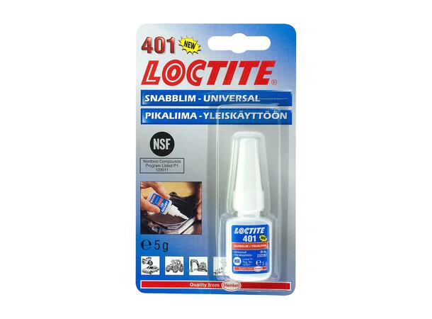 Hurtiglim Loctite 401, 5Gram