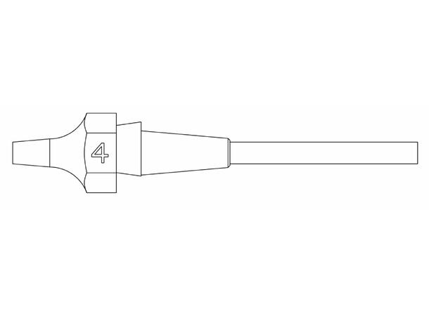 Avloddespiss Weller Ø1,2mm, Ø2,5mm, 10,5mm 