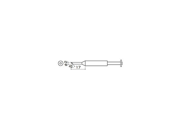 Loddespiss Hakko-R2,0X17mm 