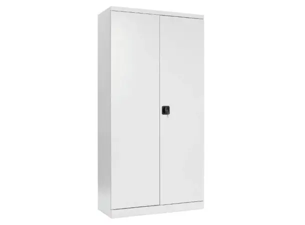 Stålskap 1000X435X1990 Ral7035 4 Hyller Mekanisk Kodelås WF1401 