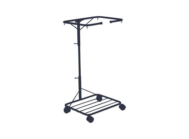 Avfallstativ Tinden Røros med Skiltplate H84-122cm B50 D50cm 201-305dm3