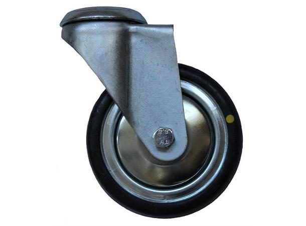 Hjul 125mm Med Svingbar Gaffel Esd 