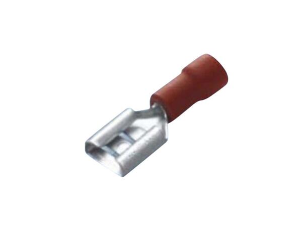 Kabelsko Flatstift Hun 2,8X0,8mm Rød 0,5-1,5mm2 100 St 