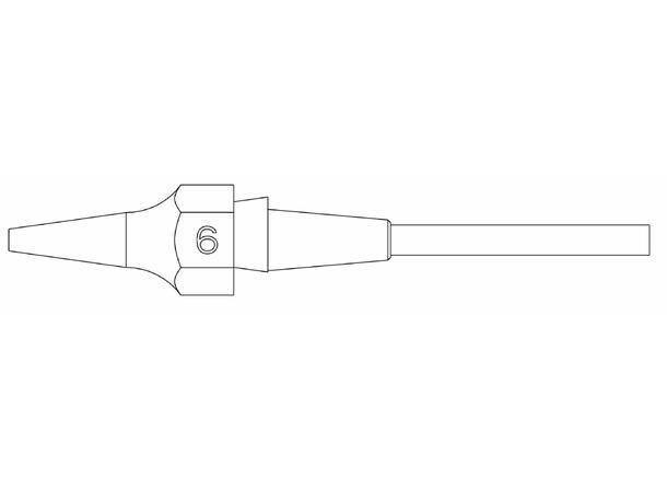 Avloddespiss Weller Ø0,7mm, Ø1,9mm, 10,5mm 