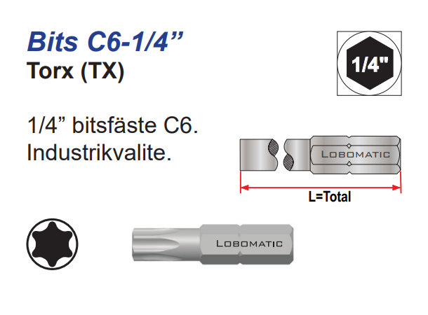 Bits Torx 4X25mm 
