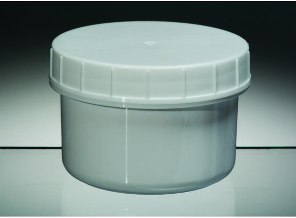 Blandebeger Hvit Plast m/skrulokk 500stk 30ml, 40x32mm 