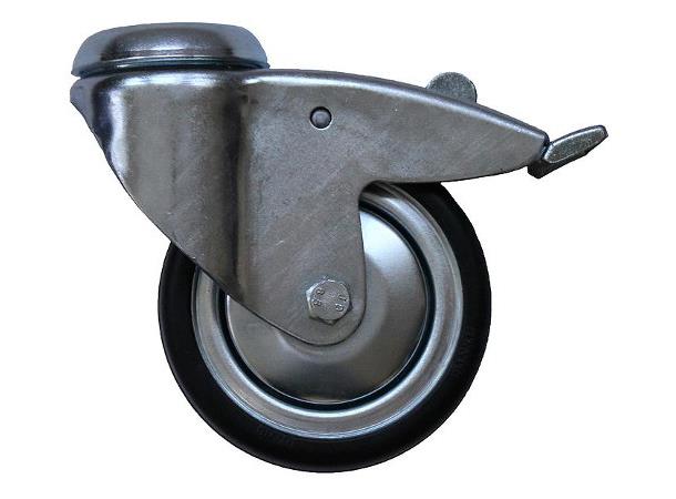 Hjul Esd 125mm Med Svingbar Gaffel & Brems 