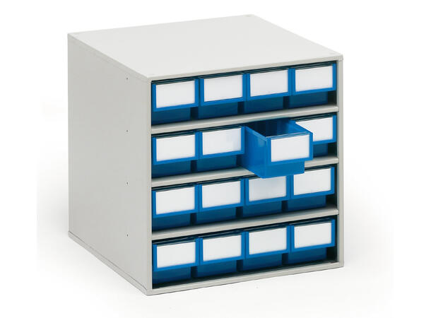 Kabinett 400X400X395 Med 16 Skuffer Blå Skuff: 400x92x82mm Treston 