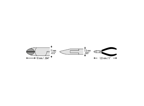 Sideavbiter 120mm, Cu Max 2mm CK SensoPlus