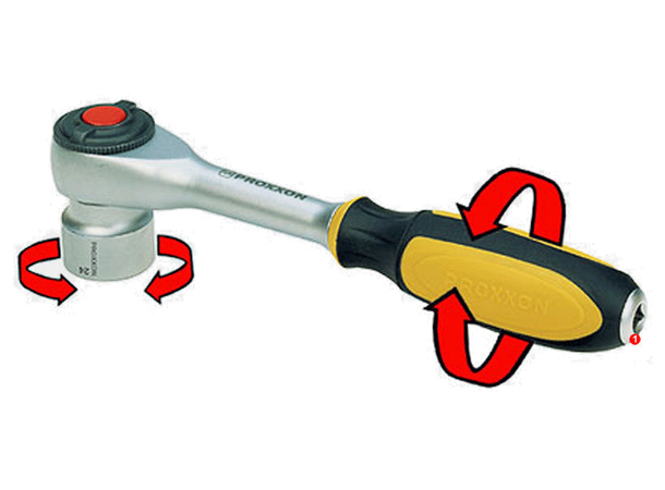 Skralle 3/8" Med Roterings Skaft Proxxon 
