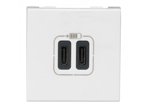 USB lader Type C og C, 5V-3A-15W Til kanalsystem 