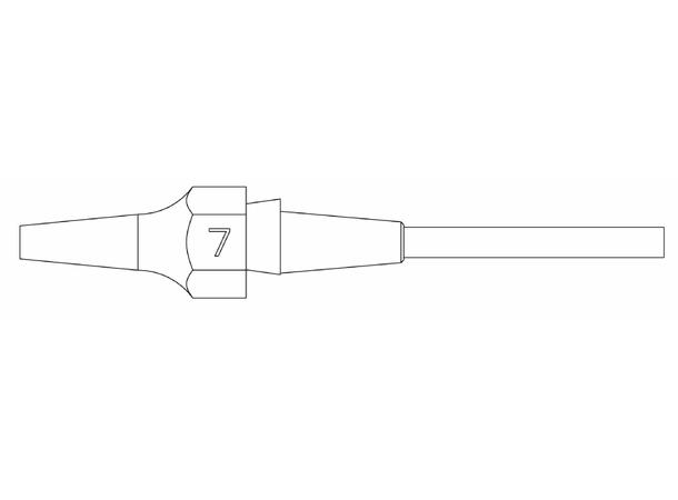Avloddespiss Weller Ø1,2mm, Ø2,7mm, 10,5mm 