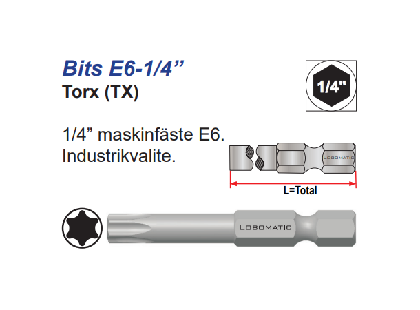Bits Torx 15X152mm