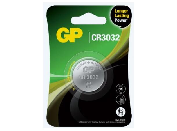 Batteri 3V Cr-2032 GP pk à 1stk 