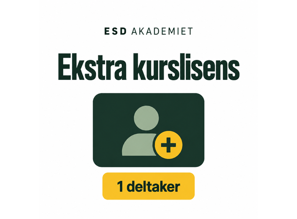 ESD Akademiet Ekstra Lisens (Må ha grunnpakken) 