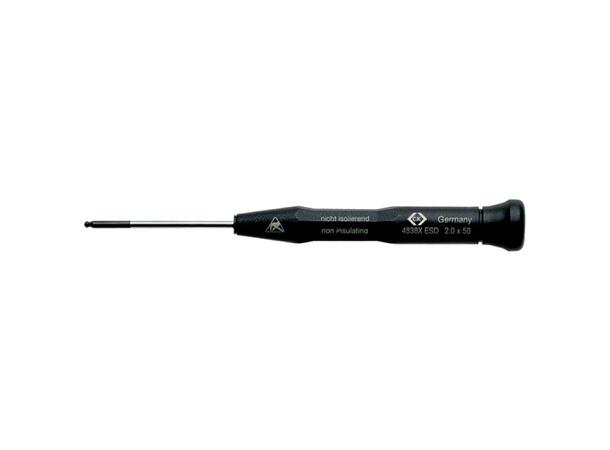 Skrutrekker ESD Unbrako 1,5X50mm m/kule CK Xonic 