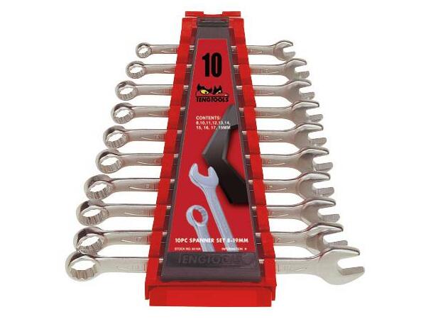 Fastnøkkelsett 8-19mm 6510A Teng Tools 