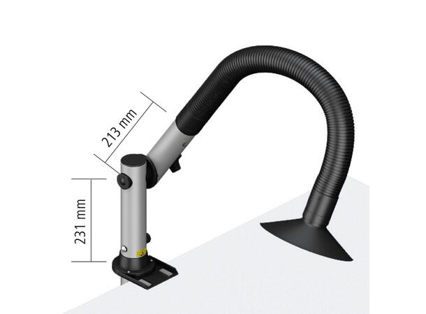 Avsugsarm WFE KIT1S, 1 ledd Weller, Feste, slange og ALFA munnstykke 