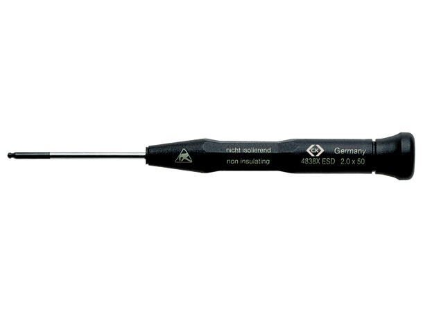 Skrutrekker ESD Unbrako 2X50mm m/Kule CK Xonic 