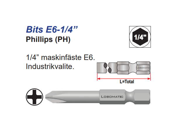 Bits Ph 00X50mm