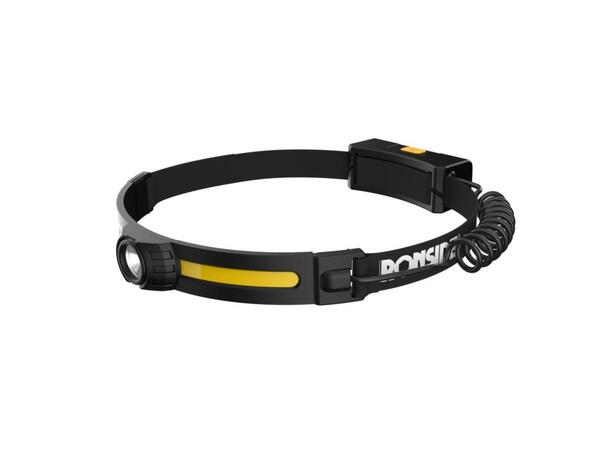 Hodelykt Led 120° 400Lm Oppladbar Ironside 