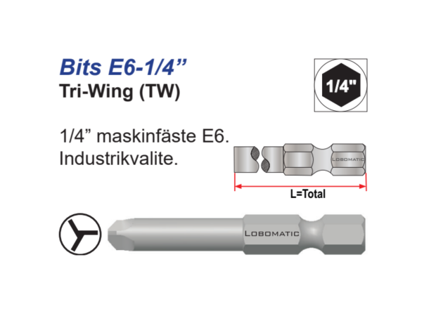 Bits Tri-Wing 3X50mm