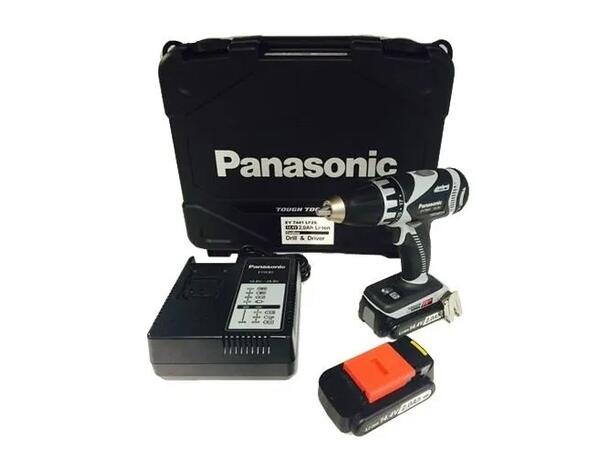 Borskrutrekker Med 2 Batterier Og Lader Panasonic 14,4 Volt 
