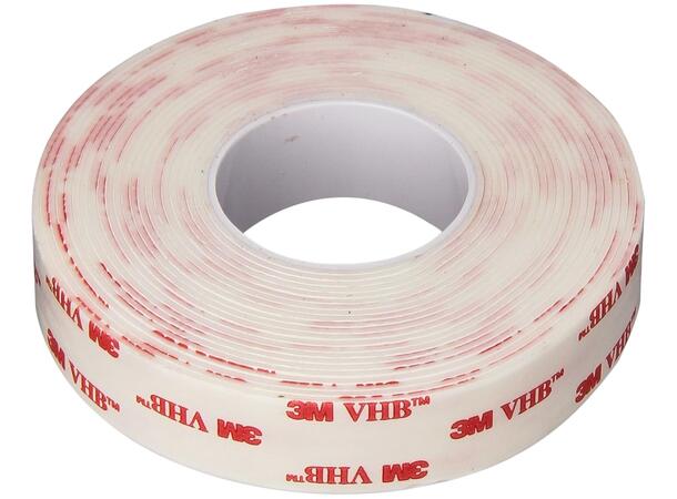 Skumtape Tosidig Rull  19mm 4,5Mtr 3M VHB 4950 