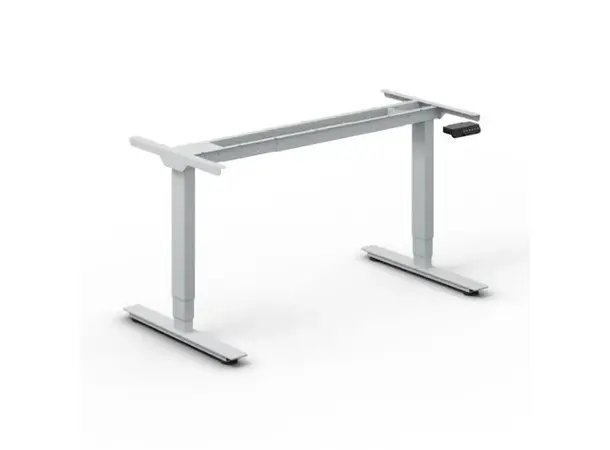 Understell Hev/Senk EL alugrått For bordplater 120-180cm L - 60-90cm-D 