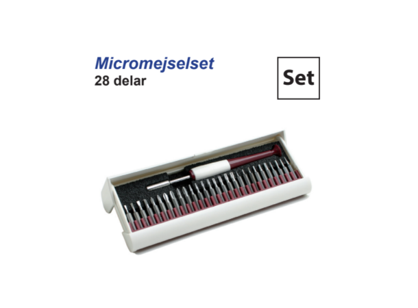 Skrutrekkersett 28 deler, mini bits Lobomatic 