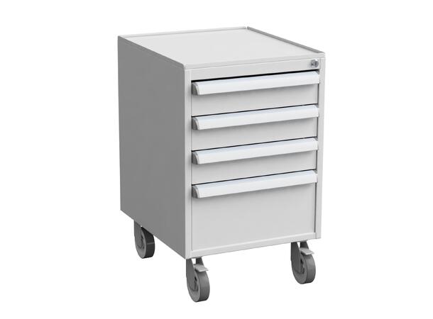 Skuffeseksjon ESD m/hjul 520x450x700mm Treston M/ 4stk avdelersett 