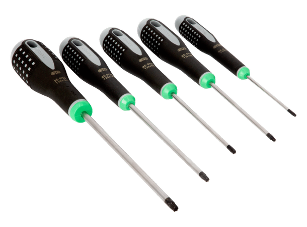 Skrutrekkersett Torx 5 Deler Bahco T10, T15, T20, T25 & T30