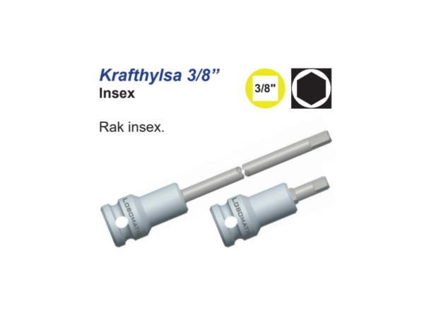Kraftpipebits Unbrako 3/8" 7X45mm Lobomatic 